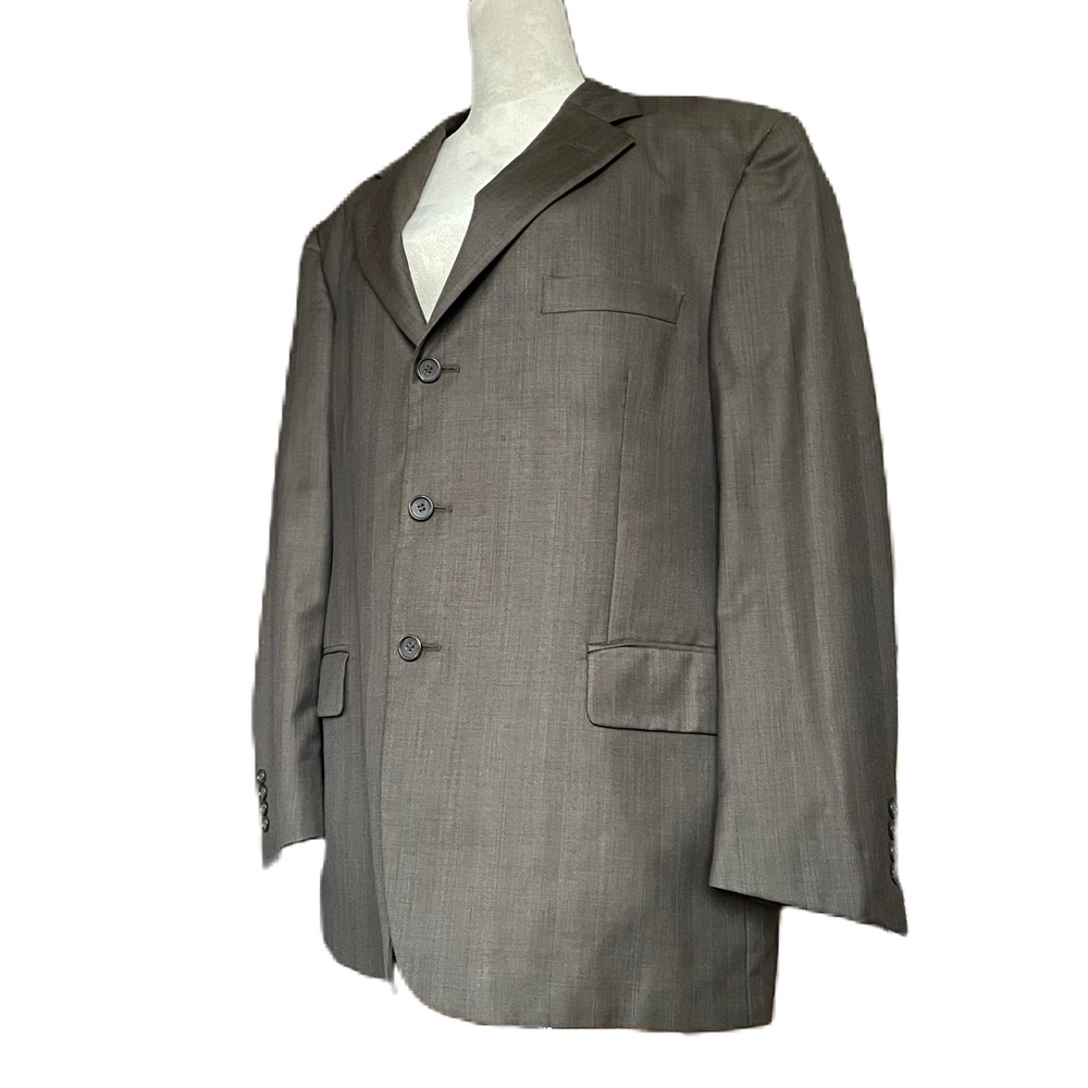 Pronto Uomo Firenze Dark Brown Wool Blazer - Picture 8 of 15